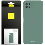Etui i futerały do telefonów - Spacecase Etui Silicone Case Galaxy A22 5G dark green - miniaturka - grafika 1