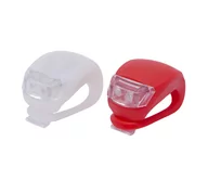 Lampy ogrodowe - SET 2x Oświetlenie do roweru LED/1xCR2032 IP44 czerwone/białe - miniaturka - grafika 1