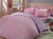 Pościel - Pościel satyna bawełniana SIENNA PINK - miniaturka - grafika 1