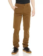 Spodenki męskie - BOSS Męskie spodnie Schino-Slim D Slim-Fit ze stretchu - bawełnianej satyny, Brązowy, 33W / 34L - miniaturka - grafika 1
