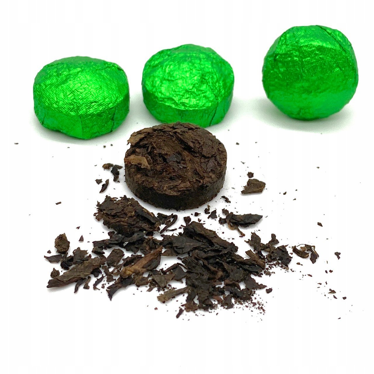 Herbata Pu-erh Tuo Cha Green 96szt czerwona pobudzająca puerh Yunnan