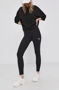 Puma Legginsy 586859 damskie kolor czarny gładkie - Legginsy - miniaturka - grafika 1