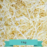Folia, papier śniadaniowy, serwetki - Creative Deco papier cięty pakowy, wypełniacz papierowy, 1000g, kremowy - miniaturka - grafika 1