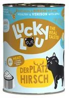 Mokra karma dla kotów - Lucky Lou Lifestage Adult Drób i jeleń puszka 400g - miniaturka - grafika 1