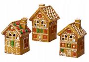 Ozdoby bożonarodzeniowe - Domek z piernika figurka świąteczna ozdobna 15,5 x 10,5 cm 1szt - miniaturka - grafika 1