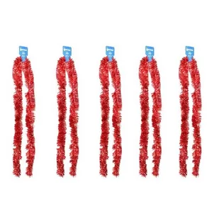 Zestaw łańcuchów bożonarodzeniowych laser 9 x 200 cm, 5 szt., czerwony - Oświetlenie świąteczne - miniaturka - grafika 1