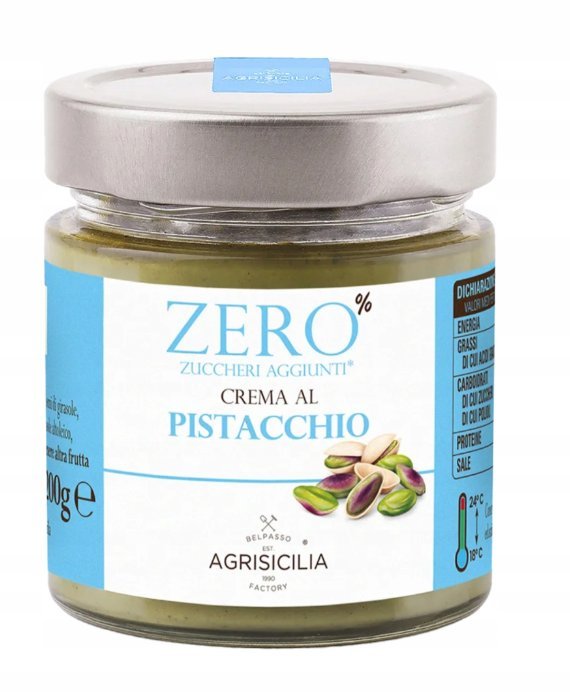 Krem pistacjowy Crema Pistacchio Zero 200g - Agrisicilia