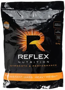 Reflex Nutrition - Instant Mass Heavyweight, Truskawka & Śmietana, Proszek, 5400g - Odżywki na masę - miniaturka - grafika 1