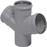 Odwodnienia, kanały i akcesoria - Magnaplast Czwórnik 67° kanalizacji wewnętrznej HTDA 110/50mm 11420 - miniaturka - grafika 1