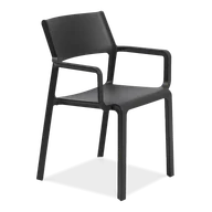 Krzesła - Nardi Krzesło Trill z podłokietnikami antracyt - miniaturka - grafika 1