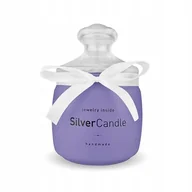 Świece - ŚWIECA ZAPACHOWA SILVER CANDLE HAND MADE COTTON DELIGHT BIŻUTERIA KOLCZYKI - miniaturka - grafika 1