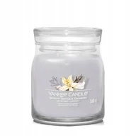 Świece - ﻿Yankee Candle SIGNATURE świeca zapachowa średnia SMOKED VANILLA & CASHMERE - miniaturka - grafika 1