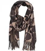 Apaszki i szaliki damskie - Ciepły stylowy szal szalik abstrakcyjny wzór miękki gładki 180x70 cm - miniaturka - grafika 1