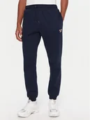 Spodnie sportowe męskie - Reebok Spodnie dresowe RK25146CCM Granatowy Regular Fit - miniaturka - grafika 1