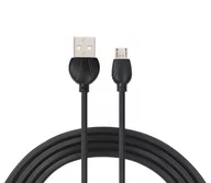 Kable USB - Kabel micro USB czarny 1m VA0015 VAYOX - miniaturka - grafika 1