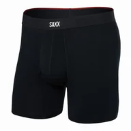 Majtki męskie - Bokserki Saxx Vibe Xtra Super Soft Boxer Brief Fly Rozmiar: M / Kolor: czarny - miniaturka - grafika 1