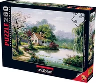 Puzzle - Puzzle 260 Chatka nad stawem Nowa - miniaturka - grafika 1