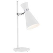 Lampy stojące - Argon Stojąca LAMPKA biurkowa LUKKA 3890 metalowa LAMPA stołowa biała 3890 - miniaturka - grafika 1