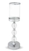 Świeczniki - Świecznik Kryształowy Srebrny h:41 - miniaturka - grafika 1