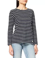 Koszulki i topy damskie - Armor Lux, Heritage"Plozevet", damska koszulka z długim rękawem, Wielokolorowy (Bogaty granatowy/biały Bi8), 3XL - miniaturka - grafika 1