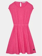 Sukienki i spódniczki dla dziewczynek - Calvin Klein Jeans Sukienka codzienna IG0IG02484 Różowy Regular Fit - miniaturka - grafika 1