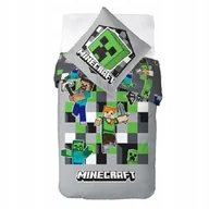 Pościel dla dzieci - Minecraft Pościel 140x200 Bawełniana Dziecięca Dla Dziecka Creeper Steve - miniaturka - grafika 1