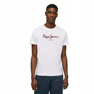 PEPE JEANS KOSZULKA MĘSKA T-SHIRT BIAŁA r. L - Koszulki męskie - miniaturka - grafika 1