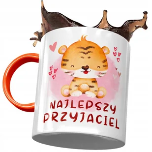 Kubek Pomarańczowy z Tygryskiem Słodki na Prezent z Nadrukiem ze Zdjęciem + Opakowanie na prezent (wzór 04) - Kubki Kubek Pomarańczowy z Tygryskiem Słodki na Prezent z Nadrukiem ze Zdjęciem + Opakowanie na prezent (wzór 04) - Kubki - miniaturka - grafika 1
