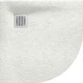 Brodziki prysznicowe - Roca Terran brodzik 90x90 cm półokrągły kompozyt Stonex beżowy AP10538438401650 - miniaturka - grafika 1