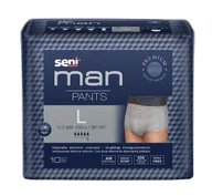 Bielizna lecznicza - SENI MAN PANTS L (large) - Jednorazowa bielizna chłonna/majtki chłonne, 10 szt. - >>> DARMOWA od 99zł <<<- - miniaturka - grafika 1