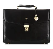 Teczki i aktówki - Teczka skórzana z przeszyciami na brzegach - miniaturka - grafika 1