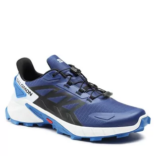 Buty Salomon Supercross 4 L47315700 Blue Print/Black/Lapis Blue - Buty sportowe męskie - miniaturka - grafika 1