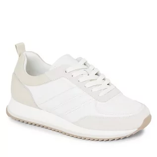 Półbuty męskie - Sneakersy Calvin Klein Low Top Lace Up Repr HM0HM01170 Dk Ecru/ White 0F7 - grafika 1