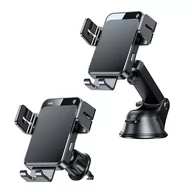 Uchwyty samochodowe do telefonów - Joyroom UCHWYT SAMOCHODOWY JOYROOM JR-ZS219 CAR MOUNT WIRELESS CHARGER SET 15W BLACK 3251 - miniaturka - grafika 1