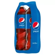 Napoje gazowane - Pepsi Napój gazowany 2 x 1,5 l - miniaturka - grafika 1