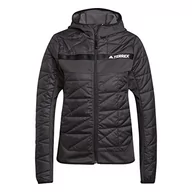 Kurtki damskie - adidas Damska kurtka W Mt Hybr Ins J, czarny, M - miniaturka - grafika 1