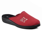 Kapcie damskie - Kapcie damskie pantofle domowe zakryte Inblu CU-2D bordowe z haftem-39 - miniaturka - grafika 1