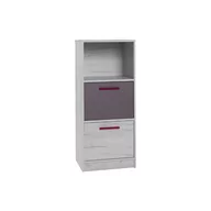 Komody - Komoda Mała R12 Rest Maridex Popiel, Dąb Craft Biały Kolor 04 - miniaturka - grafika 1