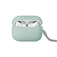 Akcesoria do słuchawek - Etui ochronne na słuchawki UNIQ etui Lino AirPods Pro 2 gen Silicone miętowy/mint green - miniaturka - grafika 1