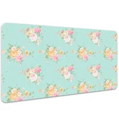 Podkładki na biurko - Podkładka na biurko Malowane bukiety kwiatów 100x50 cm - miniaturka - grafika 1