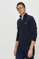 Swetry męskie - Lacoste sweter męski kolor granatowy z półgolfem - miniaturka - grafika 1