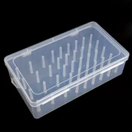 Inne - 1 szt. 42-komorowy organizer na nici do szycia, wytrzymałe plastikowe pudełko do przechowywania szpul grubych i cienkich, przezroczysty pojemnik do - miniaturka - grafika 1