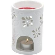 Zapachy do domu - CANDLE-LITE Candle-Lite  świecznik na świeczki typu tealight lampa zapachowa, NYL, biały, 8.5 x 8.5 x 13 cm TL-002 - miniaturka - grafika 1