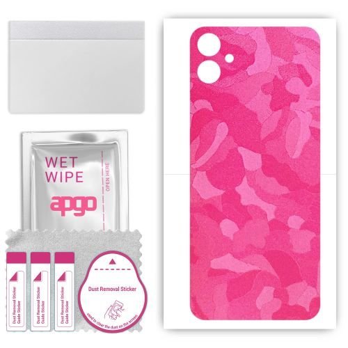 folia naklejka skórka strukturalna na TYŁ do Samsung Galaxy F14 - Moro Camo Różowy - apgo SKINS