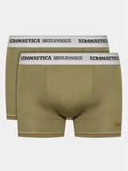 Majtki męskie - Aeronautica Militare Komplet 2 par bokserek AM1UBX003 Zielony - miniaturka - grafika 1