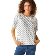 Koszulki i topy damskie - Regatta Damska koszulka Abaya Biały, Cotton, Rozmiar: 38 - miniaturka - grafika 1