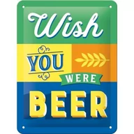 Dekoracje domu - Art Nostalgic 26229 Wish You Were Beer | retro tabliczka blaszana tabliczka | Vintage-|-dekoracja ścienna | metalowe | 15 x 20 cm 26229 - miniaturka - grafika 1