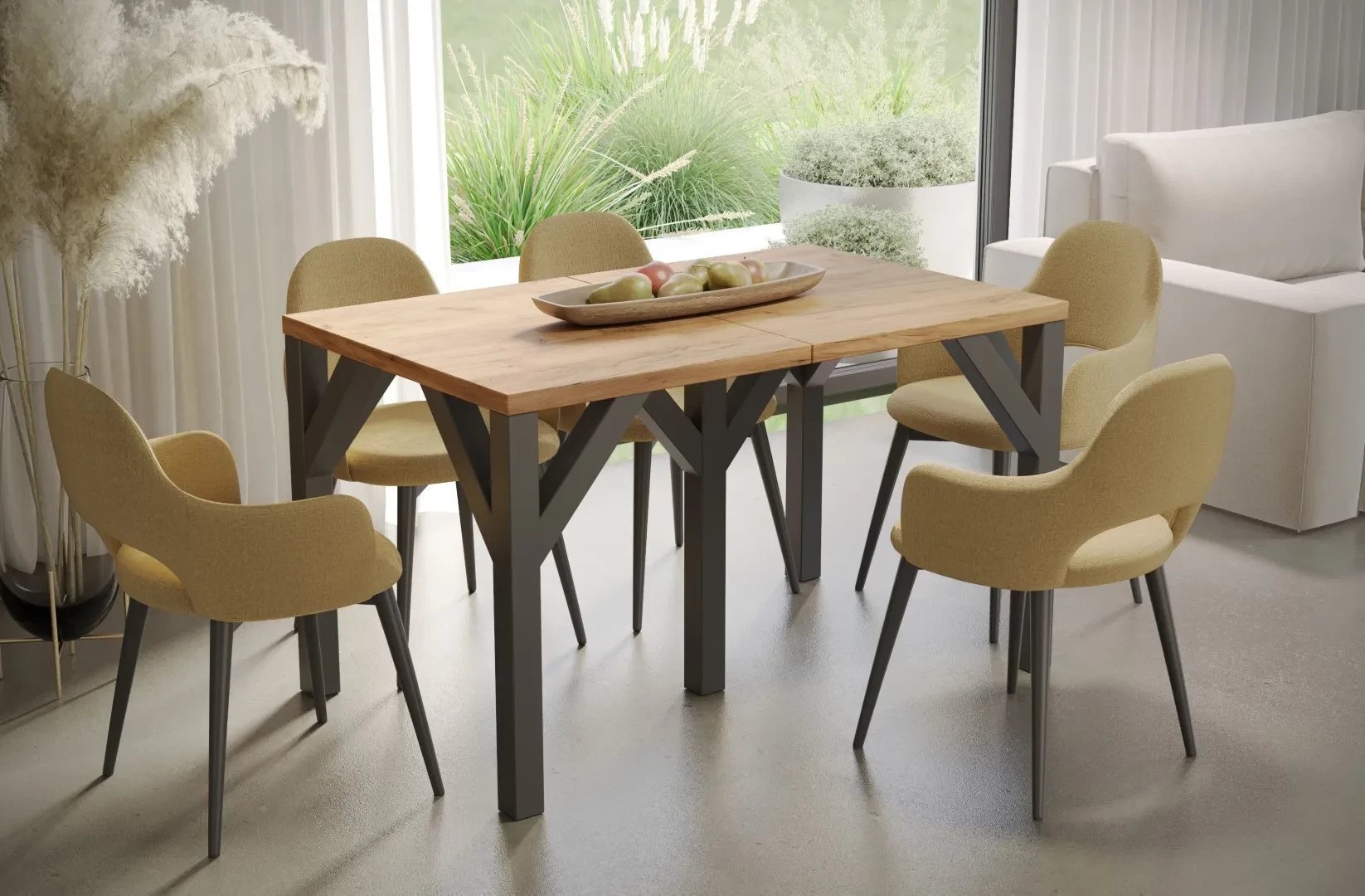 Stół rozkładany DUNAJ 130240x90 dąb złoty craft ENDO