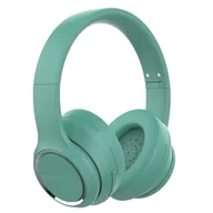 Słuchawki - Devia słuchawki Bluetooth Kintone nauszne jasnozielone - miniaturka - grafika 1