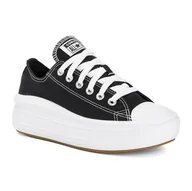 Trampki damskie - Trampki damskie Converse Chuck Taylor All Star Move Canvas Platform Ox black/white/white 37 EU - miniaturka - grafika 1